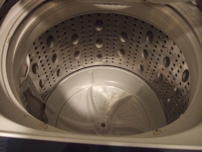 洗濯槽の内側もクリーンムーヴで洗浄できる